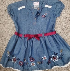 💜 Toddler girl denim baby doll top size 4